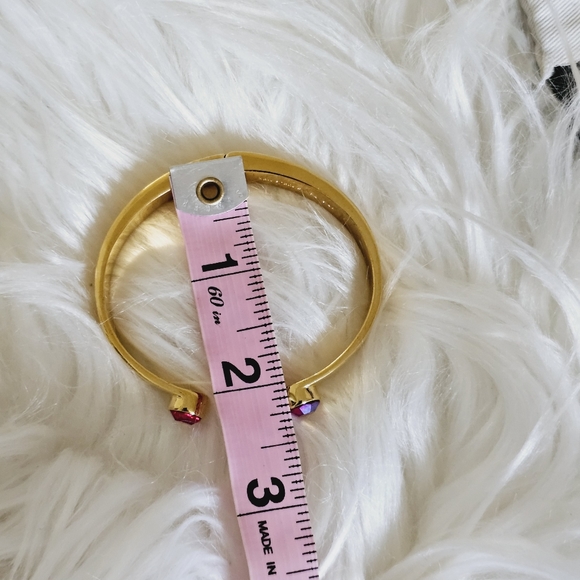 NWOT Kate Spade Forever Gems Hinge Bracelet in Pink - Picture 2 of 3